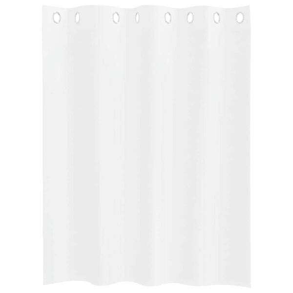 vidaXL Rideau en Voile 2 pcs Blanc 140 x 140 cm Polyester