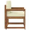 vidaXL Canap&eacute; d&rsquo;ext&eacute;rieur Bois d'acacia massif et polyester Naturel