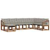 vidaXL Ensemble de canap&eacute;s d'ext&eacute;rieur 8 pc Gris Naturel et Clair