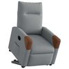 vidaXL Fauteuil inclinable &eacute;lectrique gris clair tissu