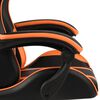 vidaXL Fauteuil de jeux vid&eacute;o Noir et orange Similicuir