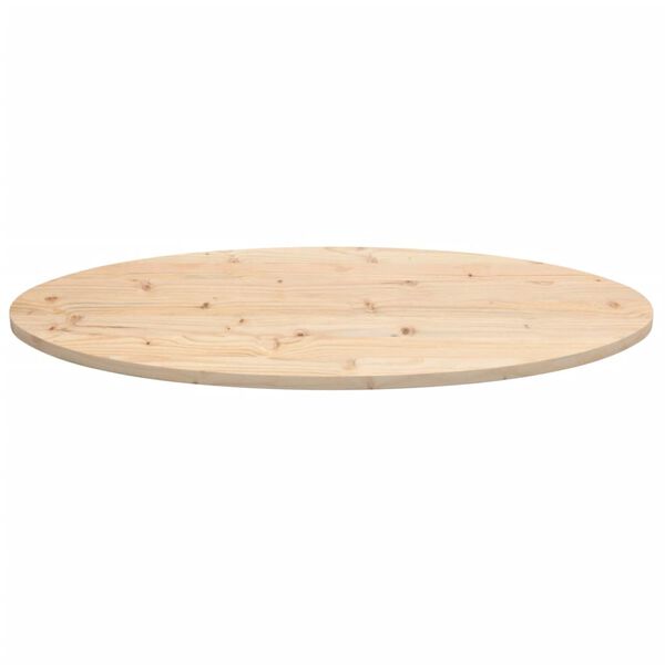 vidaXL Dessus de table 110x55x2,5 cm bois de pin massif ovale