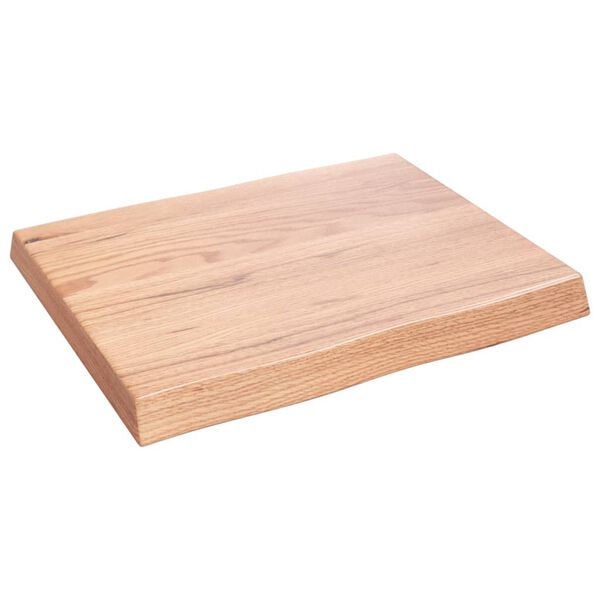 vidaXL Dessus de table bois massif trait&eacute; bordure assortie
