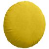vidaXL Coussins de si&egrave;ge 2 pcs Jaune &Oslash; 40 x 13 cm Velours