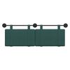 vidaXL T&ecirc;te de lit suspendue Uni Vert fonc&eacute; 130 x 55 x 5 cm tissu