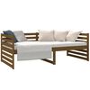vidaXL Lit de jour sans matelas marron miel 90x190 cm bois pin massif