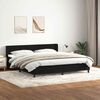 vidaXL Sommier &agrave; lattes de lit avec matelas noir 200x210 cm Velours