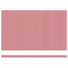 vidaXL Auvent Rétractable Rouge et Blanc 500 × 300 cm Tissu et Métal
