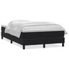 vidaXL Sommier &agrave; lattes de lit avec matelas noir 120x210 cm velours
