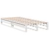 vidaXL Lit biblioth&egrave;que sans matelas blanc 75x190cm bois de pin massif
