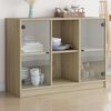 vidaXL Buffet chêne sonoma 102x37x75,5 cm bois d'ingénierie