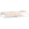 vidaXL Lit de jour sans matelas blanc 90x200 cm bois de pin massif