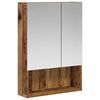 vidaXL Armoire Miroir de Salle de Bain Bois ancien 50 x 14,5 x 70 cm