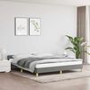 vidaXL Cadre de lit sans matelas gris fonc&eacute; 180x200 cm tissu