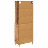 vidaXL Haut Armoire Bois Ancien 69,5 x 32,5 x 180 cm Bois d'ing&eacute;nierie