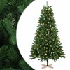 vidaXL Sapin de No&euml;l artificiel 120 cm 150 LED Blanc chaud PVC Vert