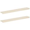 vidaXL Appuis de fen&ecirc;tre 2 pc Blanc 110 x 15 x 2 cm