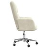 vidaXL Chaise de relaxation Blanc cr&egrave;me Velours