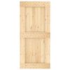 vidaXL Porte NARVIK Naturel 95 x 210 cm Bois de pin massif