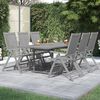 vidaXL Ensemble &agrave; manger de jardin 7 pcs Bois d'acacia massif