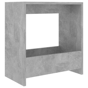 vidaXL Table d'appoint gris b&eacute;ton 50x26x50 cm bois d'ing&eacute;nierie