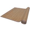 vidaXL Tapis en bambou marron &agrave; latte rectangulaire 150 x 200 cm