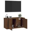 vidaXL Meuble TV mural Ch&ecirc;ne marron 80x34,5x40 cm