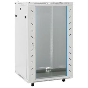 vidaXL Coffret de r&eacute;seau 18U 19" IP20 gris 60x60x100 cm