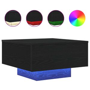 vidaXL Table basse Ch&ecirc;ne noir 55 x 55 x 31 cm Bois d'ing&eacute;nierie