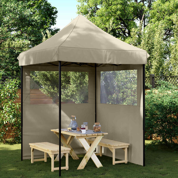 vidaXL Tente de f&ecirc;te Taupe 200 x 200 x 306 cm Tissu Oxford