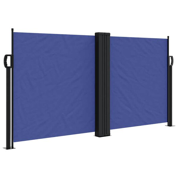 vidaXL Auvent lat&eacute;ral r&eacute;tractable bleu 120x600 cm