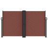 vidaXL Auvent latéral rétractable marron 140x1200 cm