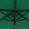 vidaXL Parasol de jardin avec m&acirc;t en acier vert 225x225x212 cm