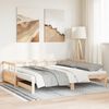 vidaXL Lit de jour et lit gigogne et matelas 80x200 cm bois pin massif