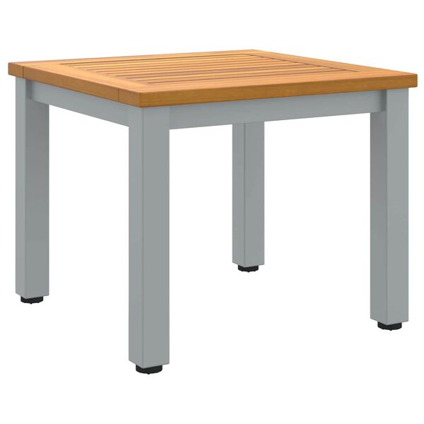 vidaXL Tables de jardin Naturel et gris 45 x 45 x 38 cm