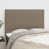 vidaXL T&ecirc;te de lit Taupe 144x5x118/128 cm Tissu