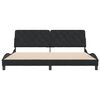 vidaXL Cadre de lit sans matelas noir 200x200 cm velours