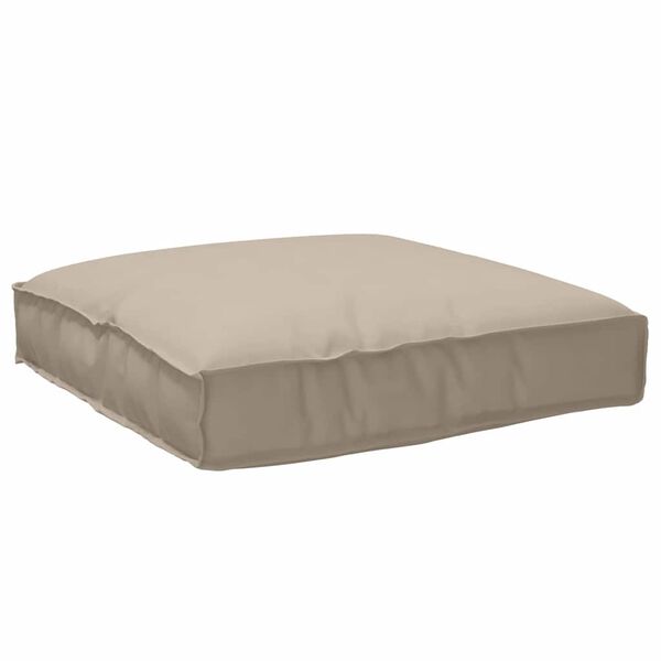 vidaXL Coussin Taupe 80 x 80 x 12 cm Tissu Oxford