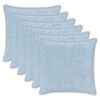 vidaXL Housse de coussin 6 pc HOUTEN Bleu clair 30 x 30 cm