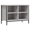 vidaXL Armoire &agrave; chaussures sonoma gris 69x35x50 cm bois d'ing&eacute;nierie