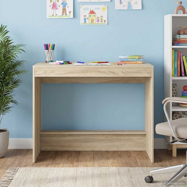 vidaXL Bureau de lit Ch&ecirc;ne Sonoma 100 x 45 x 75 cm Bois d'ing&eacute;nierie