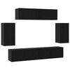 vidaXL Ensemble meuble TV 6 pcs Ch&ecirc;ne noir Bois d'ing&eacute;nierie
