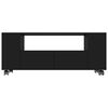 vidaXL Meuble TV Noir 120x35x48 cm Bois d'ing&eacute;nierie
