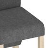 vidaXL Chaises &agrave; manger lot de 6 gris fonc&eacute; tissu
