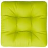 vidaXL Coussin de palette vert vif 58x58x10 cm tissu