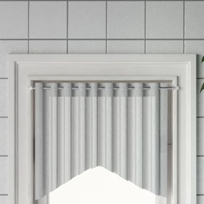 vidaXL Tringles à rideau 2 pcs blanc et argenté 40-60 cm aluminium