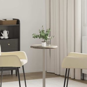 vidaXL Dessus de table Gris Ø40x2,5 cm Marbre