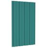 vidaXL Panneaux de toiture 12 pcs Acier galvanisé Vert 80x45 cm