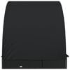 vidaXL Transat 2 places avec toit rond noir 211x112x140 cm