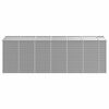 vidaXL Abri de jardin gris clair 191 x 555 x 198 cm en acier galvanisé